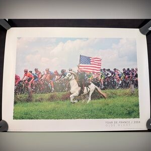 Tour de France Olde Glory Poster American flag RARE